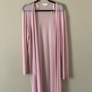 Sheer Pink Cardigan